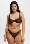 Cotton On Underwire Balconette Bikini Top-willow Brown Shimmer