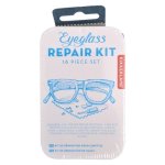 Kikkerland Eyeglass Repair Kit Tin Housing 16 Piece