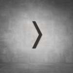 Arrow Sign D09 - Black - Powder Coated Aluminum