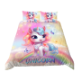 Unicorn 3D Printed Double Bed Duvet Cover Set