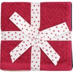 Clicks Face Cloth Set Navy Cranberry Stone & Cream 4 Piece