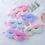 Cozy Plush Sleep Mask For Women - Cute Fairy Tale Theme Perfect For Naps Travel & Party Accessories - 1PC Assorted Colors