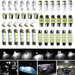 Energy-efficient LED Car Light Set: 42PCS Xenon White Easy-fit For Interior Exterior & License Plate - Enhances Safety & Aesthet