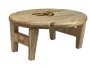 Mpho Round MINI Picnic Table + Wine Glass Holder