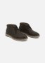 Faux Leather Wedge Ankle Boots