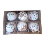 Plastic Mice Balls Christmas Decoration Set 6 Piece