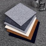 Self-adhesive Carpet Floor Tiles: 10/20/30 Pieces Shape And Stripe Style Directly Stick To Concrete Floor Suitable For Office Us