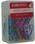 Dloffice Multicolour 28MM Paper Clips Plastic Tub Of 70