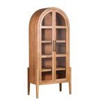Marion Acacia Wood Display Cabinet