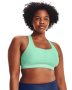 Women's Armour Mid Crossback Sports Bra - Aqua Foam / XS