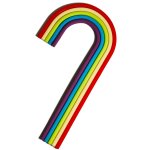 Rainbow Large Non Edible Topper 2