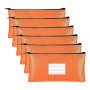 6PC Money Bag With Zipper For Cash Coins Cosmetic Paper Money Tool B
