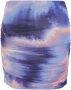 - Women Purple Mesh Tie Dye Skirt