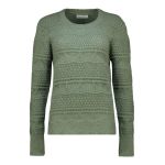 Cropped Basket Weave Sweater