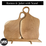 Romeo & Juliet Cutting Board with Stand