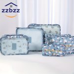 6-PIECE Travel Organizer Set: Lightweight Spacious Bags For Clothes & Cosmetics Stylish Luggage Solutions