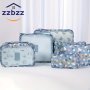 6-Piece Travel Organizer Set: Lightweight Spacious Bags For Clothes & Cosmetics Stylish Luggage Solutions