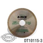 D Tech Diamond Blade Continuous Rim 115 X22 23 Mm Ceramic porcelain DT10115 3