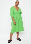 Wrap Back Detail Sack Dress - Apple