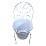 Antique Standing Flower Pot Metal 32CM