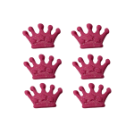 Cerise MINI Crown Decorations Pack Of 6