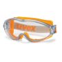 Uvex Ultrasonic Orange/ Grey Safety Goggles