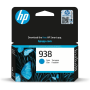 HP 938 Cyan Printer Ink Cartridge Original 4S6X5PE Single-pack