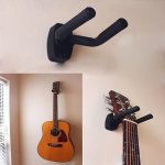 1PC Alloy Guitar Wall Mount Hanger - Uncharged Instrument Holder For Safe & Secure Display