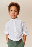 Linen-blend Shirt - White