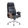 Contemporary Pu Leather Executive Office Chair Black