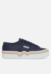 Superga 2740 Liquify Nylon - A2P Blue Navy Pink Yellow