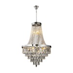 Quinn Aluminium And Crystal Chandelier Light Chrome