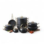 23 Piece Cookware Set Black