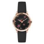 Ted Baker Fitzrovia Bloom Rose-gold Tone Leather Watch