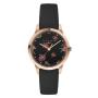 Ted Baker Fitzrovia Bloom Rose-gold Tone Leather Watch