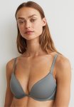 Jersey Push-up Bra - Grey-green