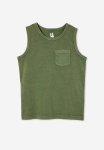 Cotton On The Essential Tank - Swag Green Wash