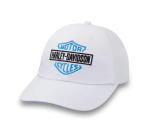 Women’s Three Stars Bar & Shield Adjustable Cap – Bright White