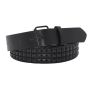 New Style Rivet Temperament Pu Ladies Metal Square Buckle Belt
