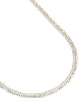 Mens Waterproof Stainless Steel Snake & Box Chain Necklaces 2-PACK