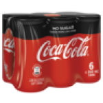 Zero Soft Drink Cans 6 X 200ML