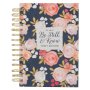 Wirebound Journal - Be Still And Know That I Am God Painted Peonies