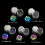 5PCS Magical Chameleons Pigment Mirror Glitter Powder For Diy Epoxy Resin Colorant Jewelry Making Kit Art Craft Sparkle Glitter