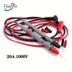 2PCS Multimeter Test Leads Kit Precision Sharp Probe Test Lead 1000V 20A Gold-plated Probe Leads With Alligator Clips Test Exten