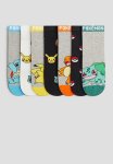 7-PACK Socks - Grey Pok Mon