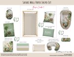 Cot Duvet Bedding Safari Wall Paper Inspo Set