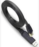 1.8M USB 2.0 To RJ45 High Quality Digital Console Cable - 6FT Cable Length FT232R + SP489 Chipset Reliable Data Transmission USB
