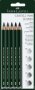 Faber-Castell 9000 Jumbo Graphite Pencils Set Of 5