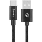 Amplify Linked Series Usb-a To Type-c Braided Cable 1.2M - Black