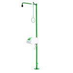 B-safety Body Safety Shower Classicline With Eye face Shower Catch Basin And Cover For Floor Mounting